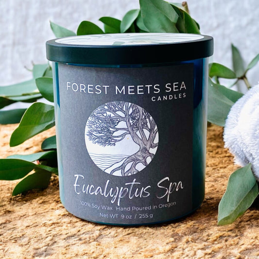 Eucalyptus Spa, Hand Poured, Soy Candle