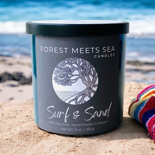 Surf & Sand Hand Poured, Soy Candle