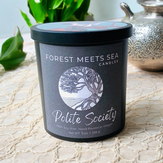 Polite Society, Sophisticated Nouveau Soy Candle, Hand Poured