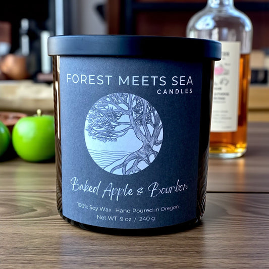 Baked Apple & Bourbon Hand Poured 100% Soy Candle