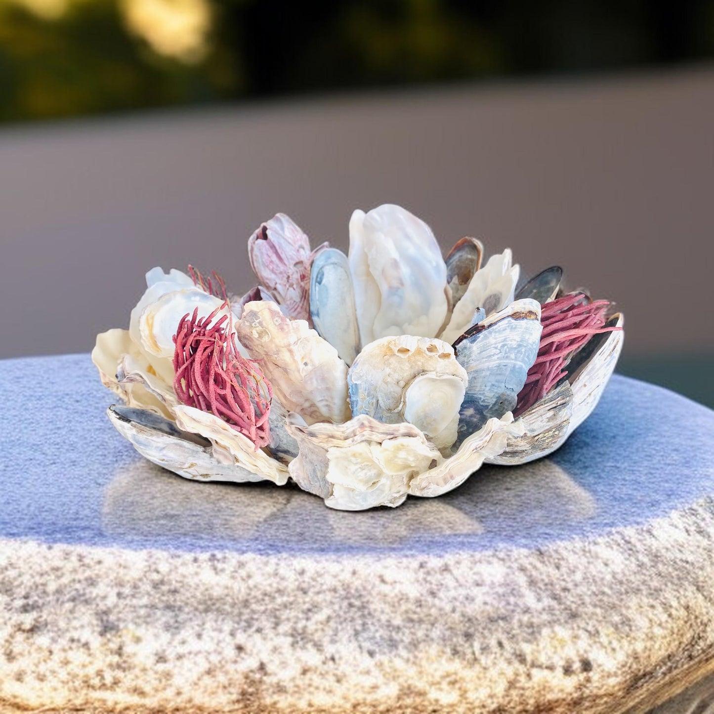Purple Barnacle & Coral Candle Holder