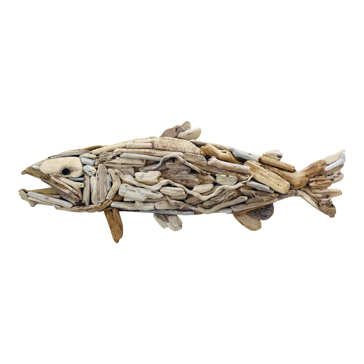 Driftwood Steelhead Fish Sculpture