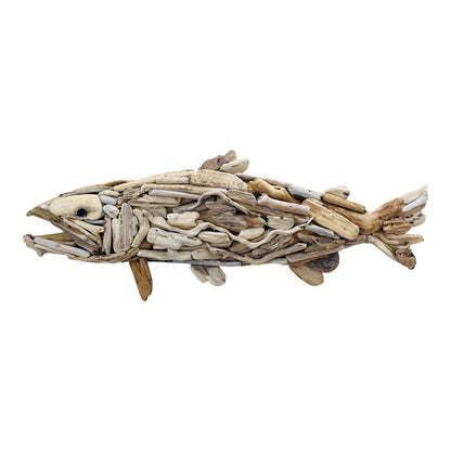Driftwood Steelhead Fish Sculpture