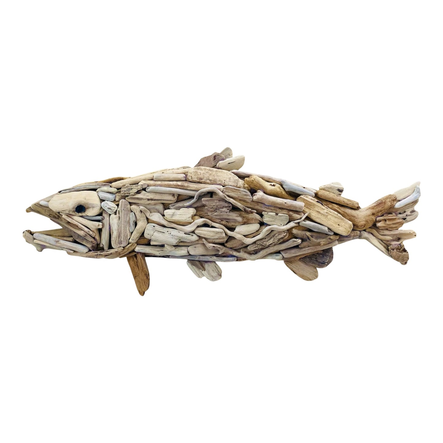 Driftwood Steelhead Fish Sculpture