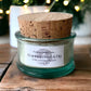 Frankincense & Fig Hand Poured Soy Candle, Recycled Glass & Natural Cork Vessel