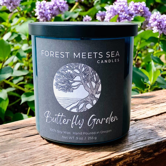 Butterfly Garden Fresh Floral, Hand Poured Soy Candle