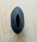 Black Modern Vase, Med. Porcelain Vase, Moody Decor Container