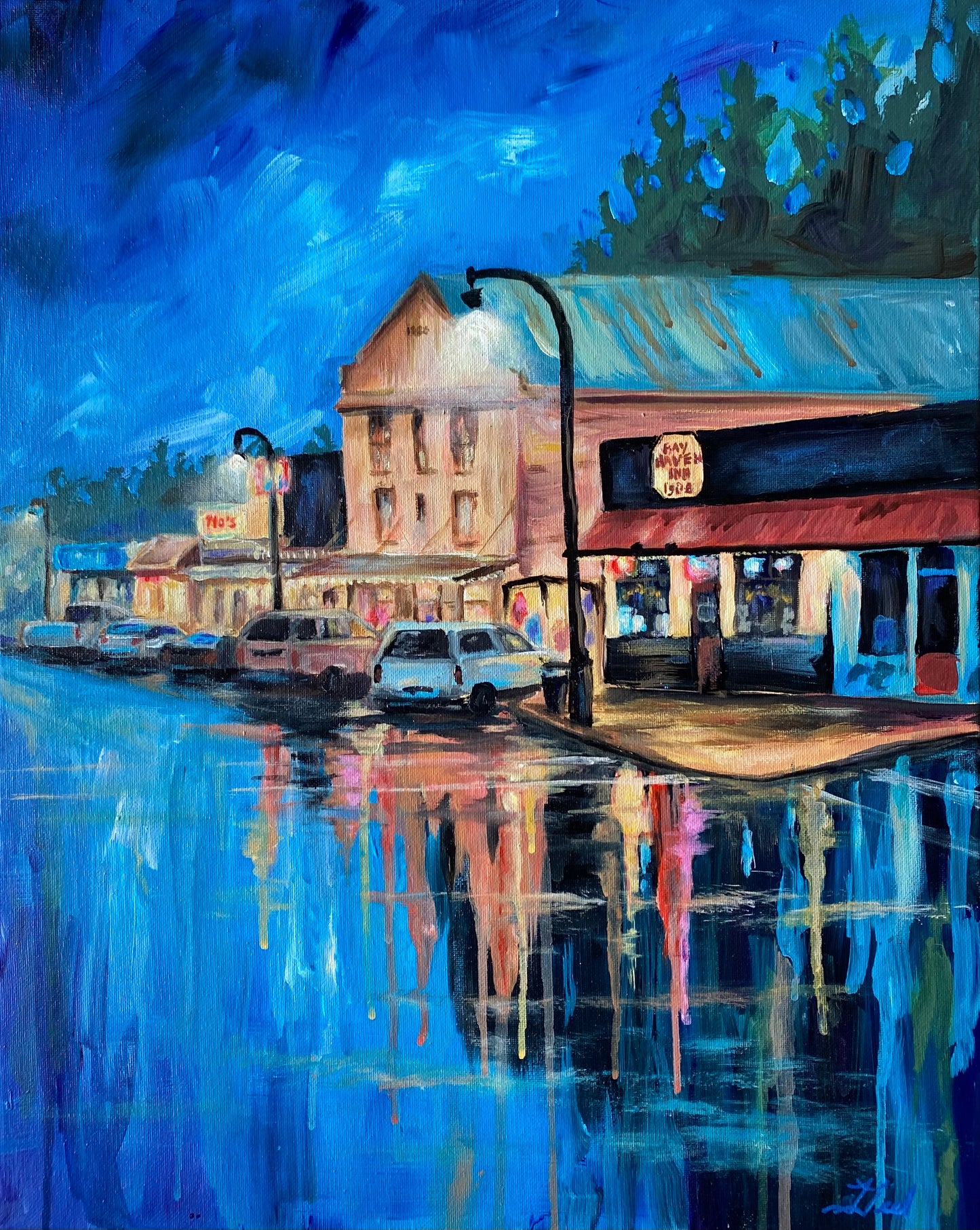 Newport Historic Bayfront 8x10 PRINT, ‘Newport OG’ Painting