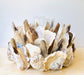 Oyster Shell & Natural Driftwood Candle Holder, Shell Candle Holder Centerpiece