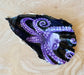 Purple Octopus, Handmade Trinket dish, Oyster Shell Painting