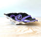 Purple Octopus, Handmade Trinket dish, Oyster Shell Painting