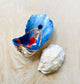 Merman Painting, Merman Oyster Shell, Handmade