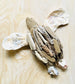 Driftwood & Oyster Sea Turtle, Driftwood Sculpture Med.