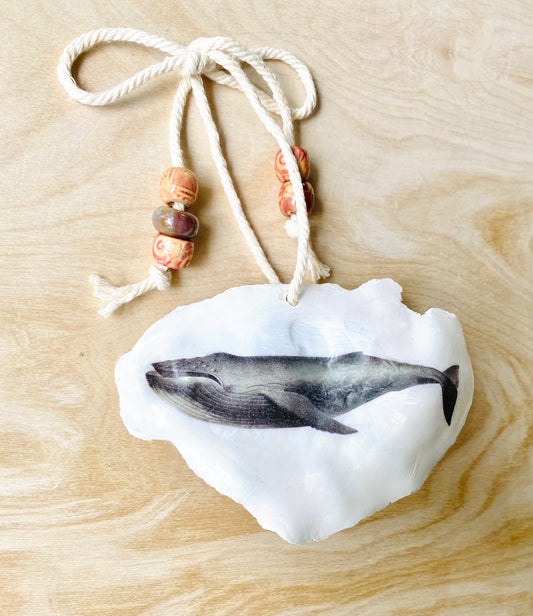 Humpback Whale Ornament, Handmade Ornament