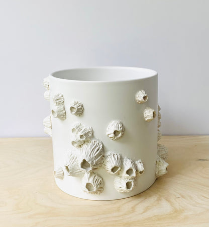 Barnacle Large Planter, Hand Decorated Container