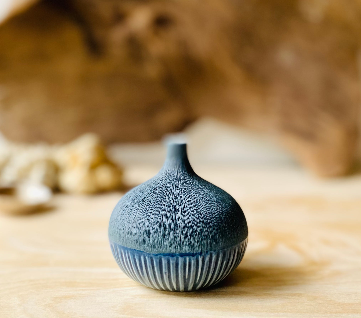 Tiny Porcelain Vase, Bud Vase, Modern Container